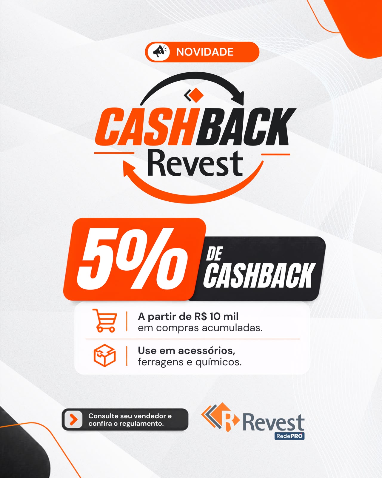 REVEST: Cash Back Revest. Ferragens e Químicos
